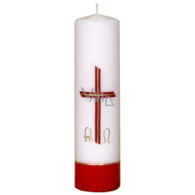 Lima Relief Church candle white cylinder 1013 60 x 220 mm 1 piece