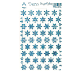 Arch Holographic Decorative Stickers Christmas Snowflakes Blue 1 sheet