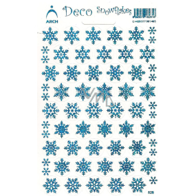 Arch Holographic decorative stickers Christmas snowflakes blue 1 arch