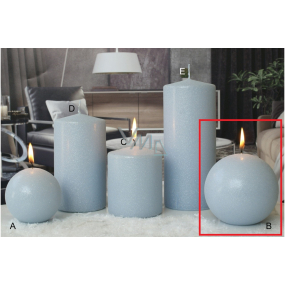 Lima Ice pastel candle light blue ball 100 mm 1 piece