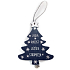 Nekupto Christmas wooden decoration tree Love, joy, Santa Claus, tree 11.8 x 9.5 cm