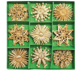 Straw decorations in carbines about 6 cm, 26 pieces