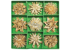 Straw decorations in carbines about 6 cm, 26 pieces