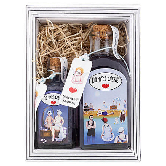 Bohemia Gifts Home Spa - Lavender shower gel 250 ml + bath salt 110 g, cosmetic set