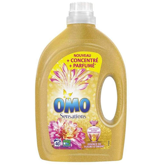 Omo Sensations Essence from Fleurs d Orient Oriental flowers universal washing gel 40 doses 2 l