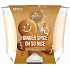 Glade Maxi Ginger Spice Oh So Nice with the scent of gingerbread spices and vanilla scented candle in a glass, burning time up to 52 hours 224 g