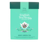 English Tea Shop Bio Green tea with mint loose 80 g + wooden measuring cup with buckle