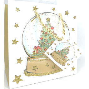Epee Gift paper bag 17 x 17 x 9 cm Christmas Merry Christmas snowman CD LUX small