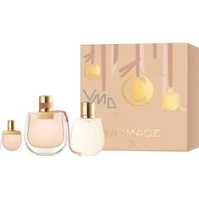 Chloé Nomade perfumed water for women 75 ml + body lotion 100 ml + perfumed water 5 ml, gift set