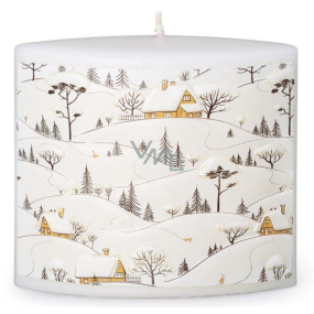 Emocio Snowy Poetry scented candle ellipse 115 x 53 x 100 mm