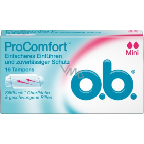 o.b. For Comfort Mini tampons 16 pieces