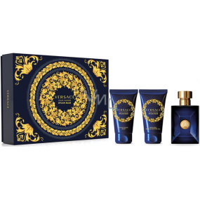 Versace Dylan Blue Eau de Toilette 50 ml + After Shave Balm 50 ml + Shower Gel 50 ml, gift set for men