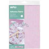 Apli Set of self-adhesive fabrics A4 mix motifs 4 pieces