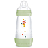Mam Anti-Colic feeding bottle, silicone soft teat with medium flow 2+ months Green 260 ml