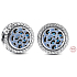 Charm Sterling silver 925 Blue leopard charm, bead on animal bracelet