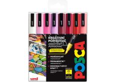 Posca Universal acrylic marker set 0,9 - 1,3 mm Love mix of warm tones 8 pieces PC-3M