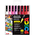 Posca Universal acrylic marker set 0,9 - 1,3 mm Love mix of warm tones 8 pieces PC-3M