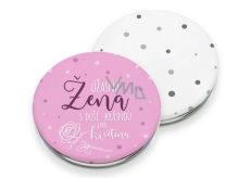 Nekupto Pocket Mirror Amazing Woman with a Soul Beautiful as a Flower 7.2 cm