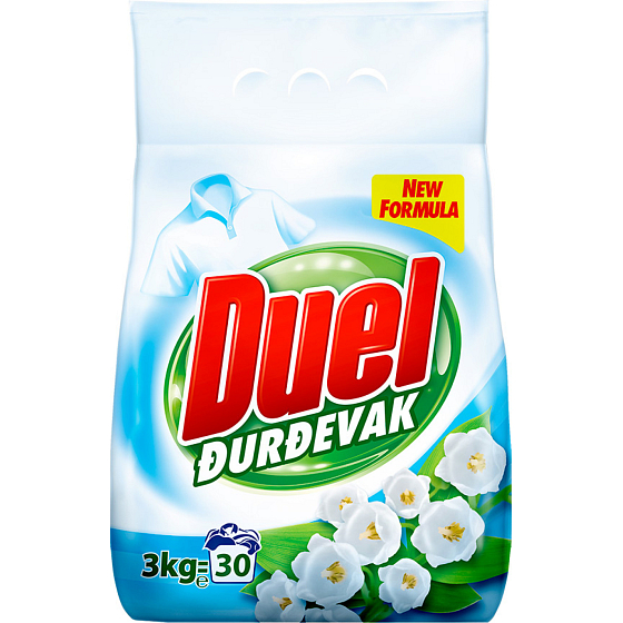 Duel washing powder Durdevak, 30 doses, 3 kg