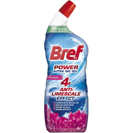 Bref WC gel Power Aktiv Gel Flower with freshener, 750 ml
