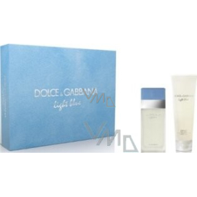 Dolce & Gabbana Light Blue eau de toilette 25 ml + body cream 50 ml, gift set for women