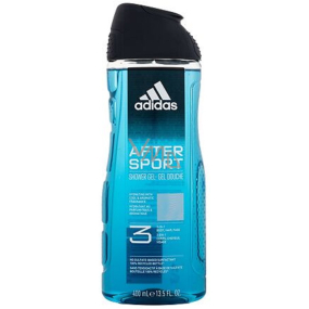 Adidas 3 After Sport shower gel for body and hair for men 400 ml