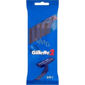 Gillette2 ready-made disposable razors 10 pieces for men in a bag