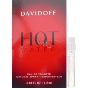 GIFT Davidoff Hot Water eau de toilette for men 1.2 ml with spray, vial