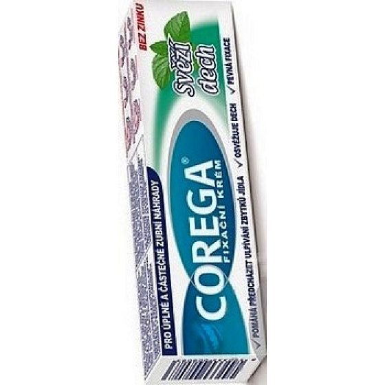 Corega Fixation Cream Fresh extra strong for complete and partial denture prostheses 40 g
