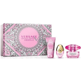 Versace Bright Crystal Absolu perfumed water 50 ml + perfumed water 10 ml + body lotion 50 ml, gift set