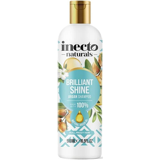 Inecto Naturals Brilliant Shine Argan with pure argan oil hair shampoo 500 ml