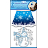 Self-adhesive wall lamp shining LED snowman 27 cm