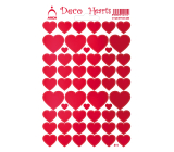 Arch Holographic decorative stickers hearts red