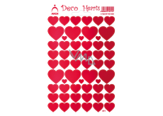 Arch Holographic decorative stickers hearts red