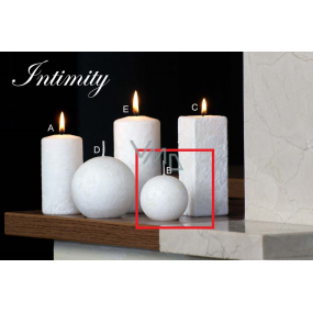 Lima Marble Intimity scented candle white ball diameter 60 mm 1 piece