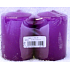 Lima Candle smooth dark purple cylinder 50 x 70 mm 2 pieces