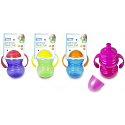 First Steps Sipper Cup 12+ bottle with suction cup and two handles for children purple 300 ml