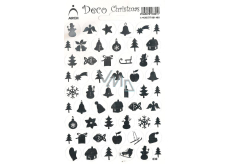 Arch Holographic decorative Christmas stickers various silver motives