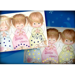 Albi Shining Greeting Card into envelope Angels 14,8 x 21 cm