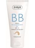 Ziaja BB SPF 15 Cream for Oily and Combination Skin 02 Natural 50 ml