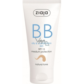 Ziaja BB SPF 15 Cream for Oily and Combination Skin 02 Natural 50 ml
