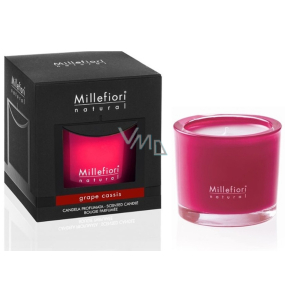 Millefiori Milano Natural Grape Cassis - Grapes and Blackcurrants Scented candle burns for up to 60 hours 180 g