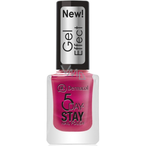 Dermacol 5 Day Stay Gel Effect long-lasting nail polish with gel effect 30 Chanson 12 ml