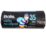 Sapler Balis garbage bags black 35 liters 50 x 60 cm 50 pieces