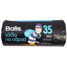 Sapler Balis garbage bags black 35 liters 50 x 60 cm 50 pieces