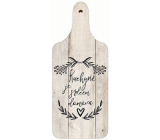 Bohemia Gifts Decorative cutting board The kitchen is the heart of the home 28 x 12 cm