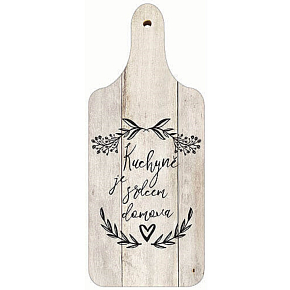 Bohemia Gifts Decorative cutting board The kitchen is the heart of the home 28 x 12 cm