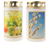 Cemetery Easter candle with lid 100 g various species 1 piece