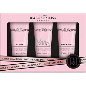 Baylis & Harding Jojoba, Vanilla and Almond oil hand cream 3 x 50 ml, cosmetic set