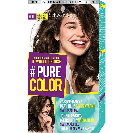 Schwarzkopf Pure Color hair color 6.0 Roasted cocoa 60 ml